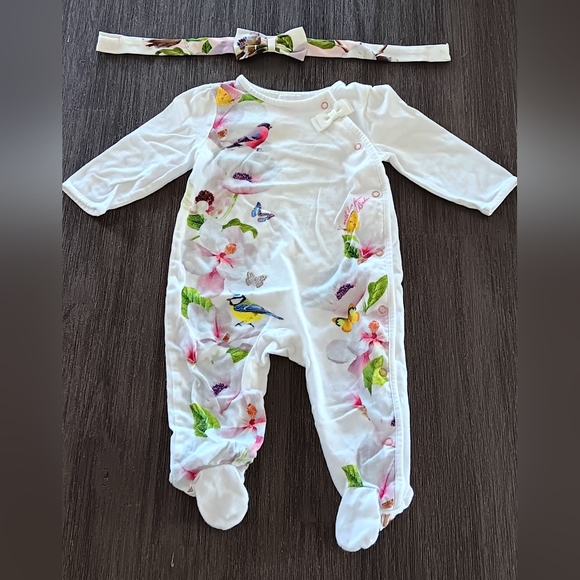 Ted Baker Baby Outfit w/ Hair bow - Picture 1 of 2